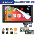 7" 2 DIN 2+32G Carplay Autoradio Android 13 GPS Nav Bluetooth RDS FM WIFI Kamera