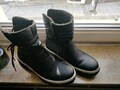 Rieker Boots Warmfutter Damen, Schwarz , Stiefeletten, Reißverschluss