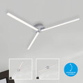 Deckenleuchte Deckenlampe Designlampe LED Alu Wohnzimmerlampe beweglich L 68,5cm