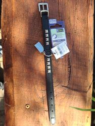 Hundehalsband Hunter Leder Neu mit Etikett 21-26cm .In Schwarz 