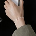 Popular Silver Colour Sparkling Clavicle Chain Necklace For Women Fine Choker