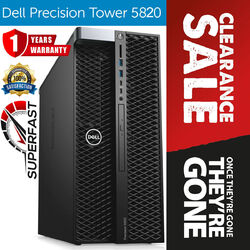DELL T5820 3,60GHz Xeon W-2133 32GB DDR4 2TB SSD+4TB SATA HD Nvidia Quadro K2200