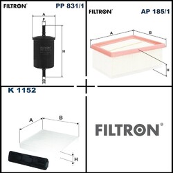 Filtron Filterset, Inspektionspaket für Opel CROSSLAND X / CROSSLAND VIVARO A