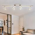 LED Design Spot Leiste Chrom Decken Lampe Wohn Zimmer Leuchte Strahler beweglich