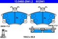 ATE Bremsbelagsatz, Scheibenbremse 13.0460-2941.2 für FIAT LANCIA AUTOBIANCHI