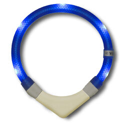 Leuchthalsband LEUCHTIE Plus nachleuchtend - LED Sicherheit Halsband 3 Jahre Garantie* direkt vom Hersteller Made in Germany