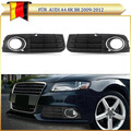 2x Blende Nebelscheinwerfer Vorne L+R Stoßstangengitter Für Audi A4 B8 09-12