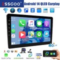 9ZOLL Doppel 2 DIN DAB+ Android 14 128G Carplay Autoradio Bluetooth GPS NAVI RDS
