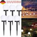 2-8er LED Solar Gartenleuchte Kugel Set Solarleuchte Außen Garten Lampe leuchte