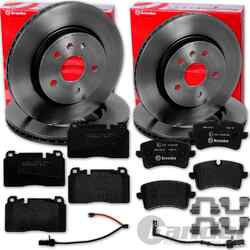brembo BREMSSCHEIBEN + BELÄGE VORNE + HINTEN passend für AUDI A6 A7 C7 4GVA 345x30mm PR-Nr = 1LP // HA 330x22mm PR-Nr = 2EA, 2EE