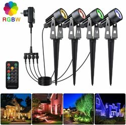 4/6/8/12er Set Gartenstrahler mit Erdspieß LED Gartenleuchte IP65 Außenleuchte
