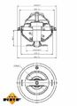 NRF (725063) Thermostat Kühlmittel für AUDI FORD PORSCHE VW