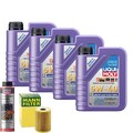 Motoröl 5W40 LIQUI MOLY High Tech 4L +MANN Ölfilter +Ölschlammspülung