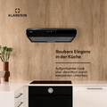 Flachschirmhaube 60cm Unterbau Dunstabzugshaube Umluft Abluft 175m³/h LED Touch 