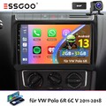 DAB+ Android14 Autoradio FM Apple Carplay GPS Navi für VW Polo 6R 6C V 2009-2018