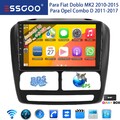 9" Autoradio 4+64GB Android 15 Für Fiat Doblo MK2/Opel Combo D CarPlay GPS DAB+