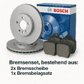 BOSCH Bremsenset Bremsscheiben & Beläge Vorne für SEAT