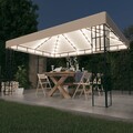Pavillon mit LED Gartenpavillon Pavillion Partyzelt Metall Festzelt 4x3m 3X3m