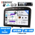 Autoradio Carplay Android 13 2+64G GPS Navi Cam Für Peugeot 408 308 SW 2007-2013