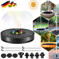 Solar Springbrunnen Teichpumpe RGB LED Brunnen Wasserspiel Garten Fontäne Pumpe