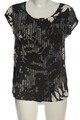 OPUS Kurzarm-Bluse Damen Bluse Gr. DE 36 schwarz-wollweiß Casual-Look