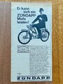 Zündapp Mofa 25 Oldtimer Original 1966 Vintage Advert Werbung Reklame