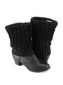 Hush Puppies Gr.41 Damen Stiefel Stiefeletten Boots Leder Schwarz TOP   G 370