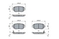 BOSCH Bremsbelagsatz Scheibenbremse 0 986 494 882 Low-Metallic