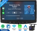 Doppel 2DIN drehbar 10.1" QLED Android 13 8Core Autoradio CarPlay GPS Radio 64GB
