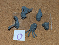 Warhammer 40K: Adeptus Astartes Space Wolves Bits: Grey Hunter Heads - O