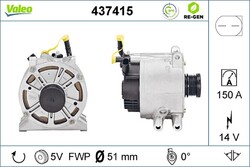 Lichtmaschine Generator Lima VALEO RE-GEN - AT 437415 +71.40€ Pfand für MERCEDES