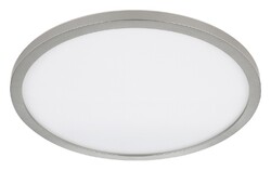 GLOBO SAPANA LED-Deckenlampe Backlight Dimmbar Nickelfarben Weiß Ø 42 cm