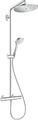 hansgrohe Croma Select S Showerpipe 280 1jet EcoSmart mit Thermostat, chrom,