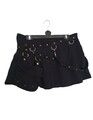 Minirock von Dark Gothic,XL,Schwarz,D-Ringe,Schnallen,Ösen,Tasche,Festival,Punk