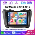 4+64G Für Mazda 5 2010-2015 Carplay 9" Android 14 Autoradio GPS Navi RDS WIFI