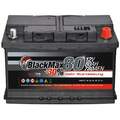 Autobatterie 12V 80Ah BlackMax Starterbatterie ersetzt 70Ah 72Ah 74Ah 75Ah 77Ah