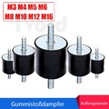 Gummipuffer M3 M4 M5 Bis M16 Schwingungsdämpfer Silentblock Gummi-Metall-Puffer