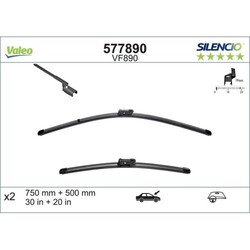 1x Wischblatt VALEO 577890 passend für FORD