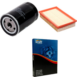 KRAFT AUTOMOTIVE Inspektionspaket Filterset passend für Seat Cordoba 2.0