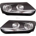 Halogenscheinwerfer Set mit Motor für VW Tiguan 5N_ Bj. 5.11->> H7 H15