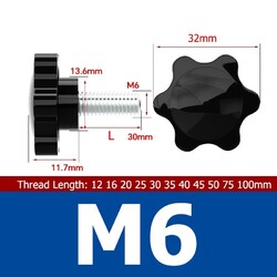 M4 M5 M6 M8 M10 Feststellschraube Sterngriff Rändelschrauben Sternschrauben
