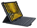 Logitech Universal Folio Tablet-Hülle mit Kabelloser Tastatur für 9"-10" Tablets