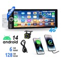 6.86" 6+128G Android14 Apple Carplay 1 DIN Autoradio GPS Navi WiFi Bluetooth Cam