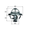 Thermostat Kühlmittel MAHLE TX 27 71D für BMW Alpina 3er Z1 Roadster B3