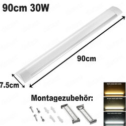 LED Feuchtraumleuchte Neonlampe Wannenleuchte Deckenleuchte Keller 90/120/150cm