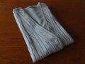 Schöne Damen-Strickweste mit Zopfmuster von ***LADY R.*** in hellblau, Größe 38