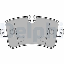 DELPHI LP2226 Bremsbelagsatz, Scheibenbremse hinten für AUDI