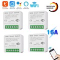 WiFi Mini Smart Schalter Modul Relais Lichtschalter 1/2/4 Gang Unterputz Tuya DE