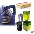 MANN-FILTER Inspektionspaket 5 L MANNOL Defender 10W-40 für VW Caddy II Kombi