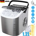 Eiswürfelmaschine Klein, 1.2L Eiswürfelbereiter Ice Maker mit Tragbarem Griff DE